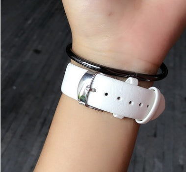 dames horloge zwart wit