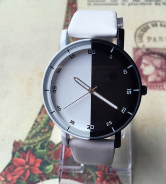 dames horloge zwart wit